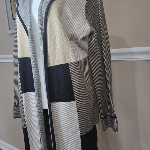 JONES STUDIO b Evan Picone Woman's Blush Pink Open Front Cardigan Sweater Size M - Picture 5 of 9